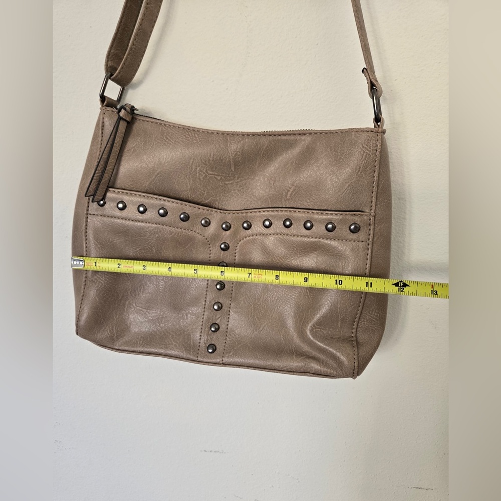 Sam & Hadley Tan Studded Crossbody Bag | Faux Leather | Boho Chic - Picture 10 of 15